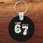 Porte-clés I Was 6 Now Im 7 Hockey Birthday (Recto)