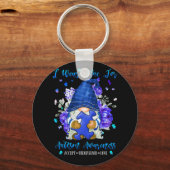 Porte-clés I Wear Blue for Autism Aware Accept (Recto)