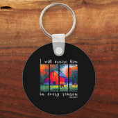 Porte-clés I Will Praise Him In Every Season Horse Lover Fall (Recto)