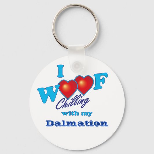 Porte-clés I Woof Dalmation (Recto)