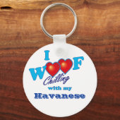 Porte-clés I Woof Havanese (Recto)