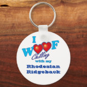 Porte-clés I Woof Rhodesian Ridgeback (Recto)