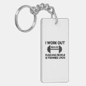 Porte-clés I Work Out (Devant gauche)