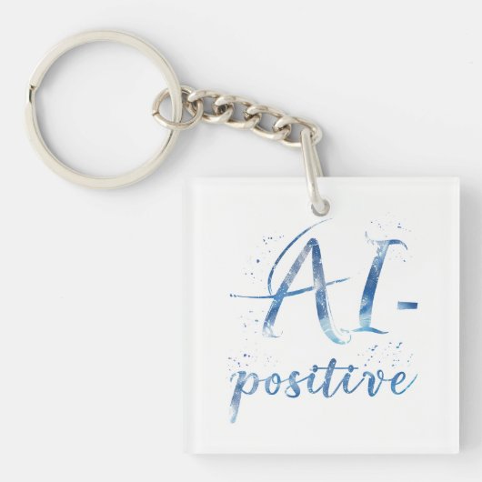 Porte-clés IA-Positive Text Art (Devant)