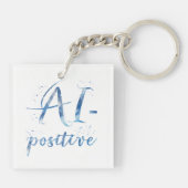 Porte-clés IA-Positive Text Art (Dos)