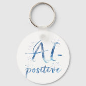 Porte-clés IA-Positive Text Art (Verso)