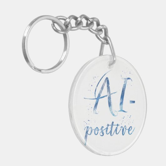 Porte-clés IA-Positive Text Art (Devant gauche)