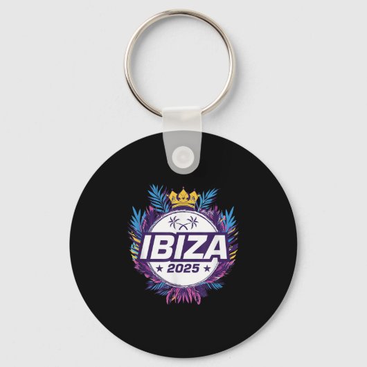 Porte-clés Ibiza 2025 Citation Vacances (Recto)