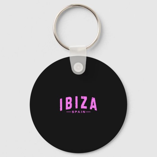 Porte-clés Ibiza Espagne Îles Learic Vacances Été Plage (Recto)