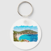 Porte-clés Ibiza Espagne Plage Paysage Voyage (Recto)