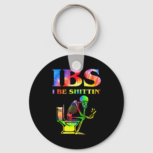 Porte-clés Ibs I Be Tin' Funny Skeleton Tie Dye (Recto)