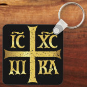 PORTE-CLÉS IC XC NIKA JESUS CHRIST CONQUÊTES (Verso)