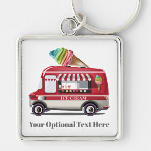 Porte-clés Ice Cream Truck custom name key chains