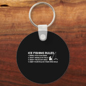 Porte-clés Ice Fishing Rules Funny  (Recto)