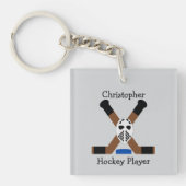Porte-clés Ice Hockey Design Personalised (Devant)