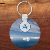Porte-clés Iceberg Antarctique paysage naturel avec Monogramm (Recto)