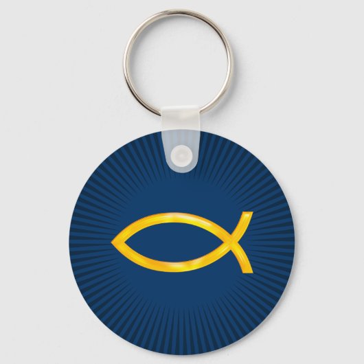 Porte-clés Ichthus - Symbole chrétien du poisson (Recto)