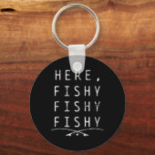 Porte-clés Ici pêcheur à la pêche (Recto)