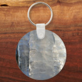 Porte-clés Icicles Abstrait Blue Winter Photographie (Recto)