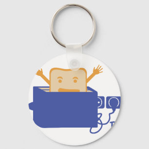 Porte-clés icône amusante de toaster