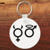 Porte-clés icône ange et diable (Recto)