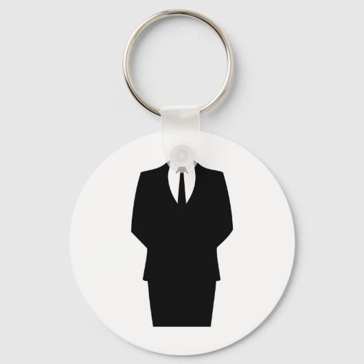 Porte-clés icône anonyme internet 4chan SA (Recto)