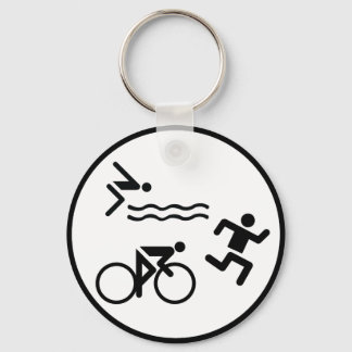Porte-clés icône cercle triathlon