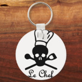 Porte-clés icône crâne du chef (Recto)