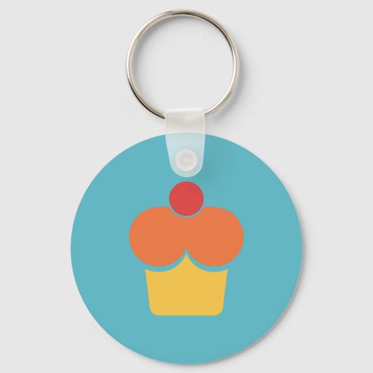 Porte-clés Icône Cupcake (Verso)
