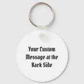 Porte-clés Icône de calmar Porte - clé noir (Verso)