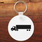 Porte-clés icône de camion noir (Recto)