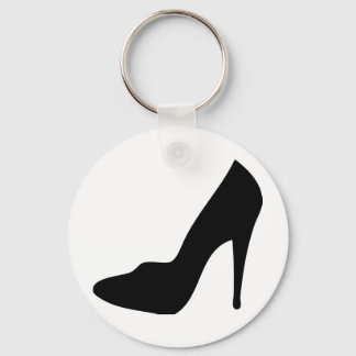 Porte-clés icône de chaussure à talon élevé stiletto