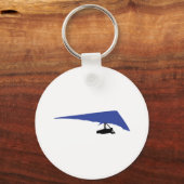 Porte-clés icône de deltaplane bleu (Recto)