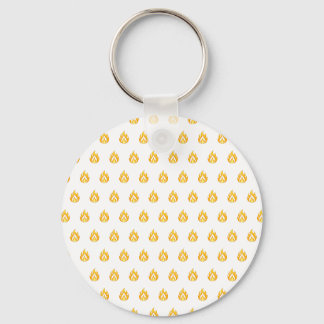 Porte-clés Icône de flamme de feu minimaliste Graphique esthé