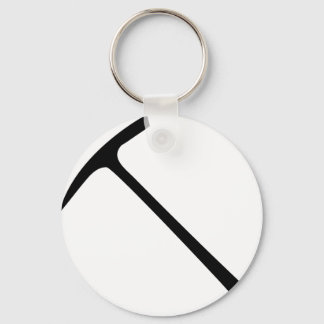 Porte-clés icône de pickax noir