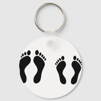 Porte-clés icône de sommeil pieds nus