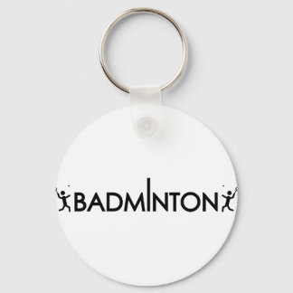 Porte-clés icône de texte du lecteur de badminton