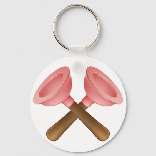 Porte-clés Icône des outils de plongeurs croisés (Recto)