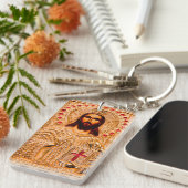 Porte-clés Icône dorée de Jésus-Christ (Devant droit)