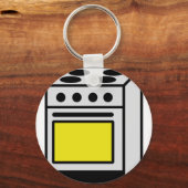 Porte-clés icône du four de cuisine (Recto)