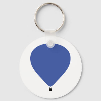 Porte-clés icône en montgolfière bleue