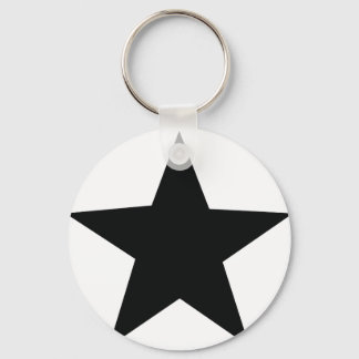 Porte-clés icône étoile noire