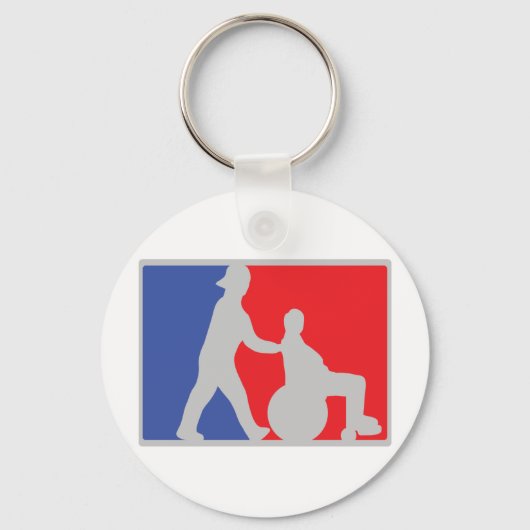 Porte-clés icône fauteuil roulant (Recto)
