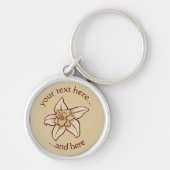 Porte-clés Icône Fleur Vanille (Devant)