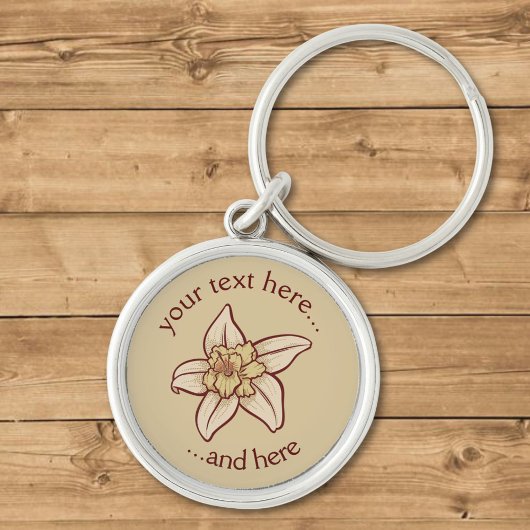 Porte-clés Icône Fleur Vanille