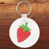 Porte-clés icône fraise rouge (Recto)