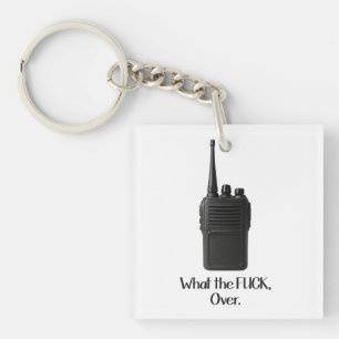 Porte-clés Icône Fu*k Sur L'Icône Drôle Walkie Talkie