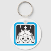 Porte-clés Icône infirmière (Recto)