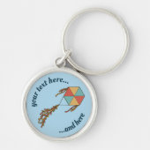 Porte-clés Icône Kite bleu clair (Devant)