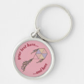 Porte-clés Icône Kite rose (Devant)